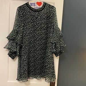 Anthropologie Ranna Gill Fluttered Tunic Dress Size L